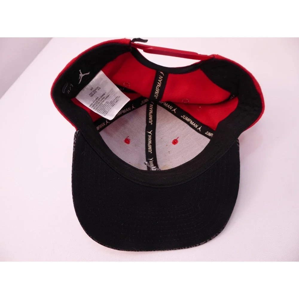 Jordan Jumpman Red Black Grey Kid's Snapback Baseball Hat Cap